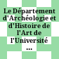Le Département d'Archéologie et d'Histoire de l'Art de l'Université Catholique de Louvain : cinquantième anniversaire, Louvain-la-Neuve, 25 - 26 avril 1997