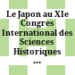 Le Japon au XIe Congres International des Sciences Historiques à Stockholm : l'état actuel et les tendances des études historiques au Japon