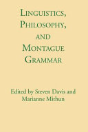 Linguistics, Philosophy, and Montague Grammar /