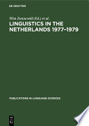 Linguistics in the Netherlands 1977–1979 /