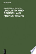 Linguistik und Deutsch als Fremdsprache : : Festschrift für Gerhard Helbig zum 70. Geburtstag /