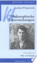 Ludwig Wittgenstein: Philosophische Untersuchungen /