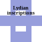 Lydian inscriptions