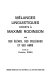 Mélanges linguistiques offerts à Maxime Rodinson