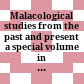 Malacological studies from the past and present : a special volume in honor of Henk K. Mienis
