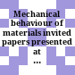 Mechanical behaviour of materials : invited papers presented at the Seventh International Conference on Mechanical Behaviour of Materials - ICM7, The Hague, The Netherlans, May 28 - June 2, 1995