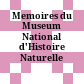 Memoires du Museum National d'Histoire Naturelle