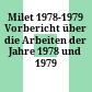 Milet 1978-1979 : Vorbericht über die Arbeiten der Jahre 1978 und 1979