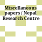 Miscellaneous papers / Nepal Research Centre