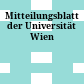 Mitteilungsblatt der Universität Wien