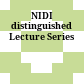 NIDI distinguished Lecture Series