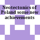 Neotectonics of Poland : some new achievements