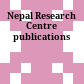 Nepal Research Centre publications