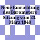 Neue Einrichtung des Barometers : Sitzung vom 23. März 1848