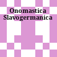Onomastica Slavogermanica