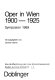 Oper in Wien 1900 - 1925 : Symposion 1989