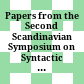 Papers from the Second Scandinavian Symposium on Syntactic Variation : Stockholm, May 15 - 16, 1982