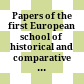 Papers of the first European school of historical and comparative sociological research on social policy