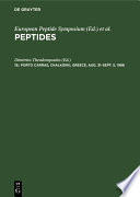 Peptides : : Proceedings of the . European Peptide Symposium; 1959–1989.