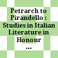 Petrarch to Pirandello : : Studies in Italian Literature in Honour of Beatrice Corrigan /
