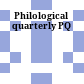 Philological quarterly : PQ