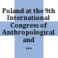 Poland at the 9th International Congress of Anthropological and Ethnological Sciences