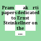 Pramāṇakīrtiḥ : papers dedicated to Ernst Steinkellner on the occasion of his 70th birthday