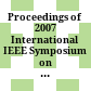 Proceedings of 2007 International IEEE Symposium on Precision Clock Synchronization for Measurement, Control and Communication