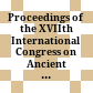 Proceedings of the XVIIth International Congress on Ancient Bronzes, Izmir