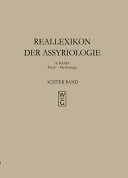 Reallexikon der Assyriologie und vorderasiatischen Archäologie