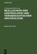 Reallexikon der Assyriologie und vorderasiatischen Archäologie