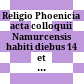 Religio Phoenicia : acta colloquii Namurcensis habiti diebus 14 et 15 mensis Dec. anni 1984