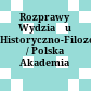 Rozprawy Wydziału Historyczno-Filozoficznego / Polska Akademia Umiejętności
