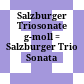 Salzburger Triosonate : g-moll = Salzburger Trio Sonata