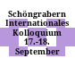 Schöngrabern : Internationales Kolloquium 17.-18. September 1985