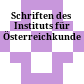 Schriften des Instituts für Österreichkunde
