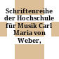 Schriftenreihe der Hochschule für Musik Carl Maria von Weber, Dresden
