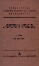Scriptores originvm Constantinopolitanarvm