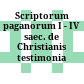 Scriptorum paganorum I - IV saec. de Christianis testimonia