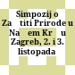 Simpozij o Zaštiti Prirode u Našem Kršu : Zagreb, 2. i 3. listopada 1970
