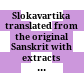 Slokavartika : translated from the original Sanskrit with extracts from the commentaries "Kasika" of Sucarita Misra and "Nyayaratnakara" of Partha Sarthi Misra