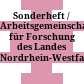 Sonderheft / Arbeitsgemeinschaft für Forschung des Landes Nordrhein-Westfalen