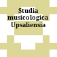 Studia musicologica Upsaliensia
