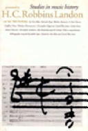 Studies in music history : presented to H. C. Robbins Landon on his seventieth birthday