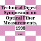 Technical Digest - Symposium on Optical Fiber Measurements, 1998 / Edited by G.W. Day ... - Graph. Darst