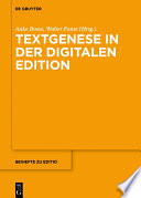 Textgenese in der digitalen Edition /