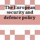 The European security and defence policy