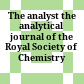 The analyst : the analytical journal of the Royal Society of Chemistry