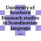 University of Southern Denmark studies in Scandinavian language and literature