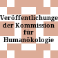 Veröffentlichungen der Kommission für Humanökologie